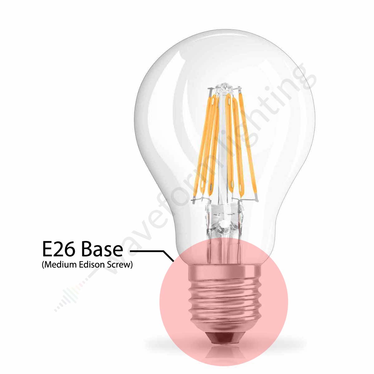 what is an e26 bulb and what does it look like waveform lighting