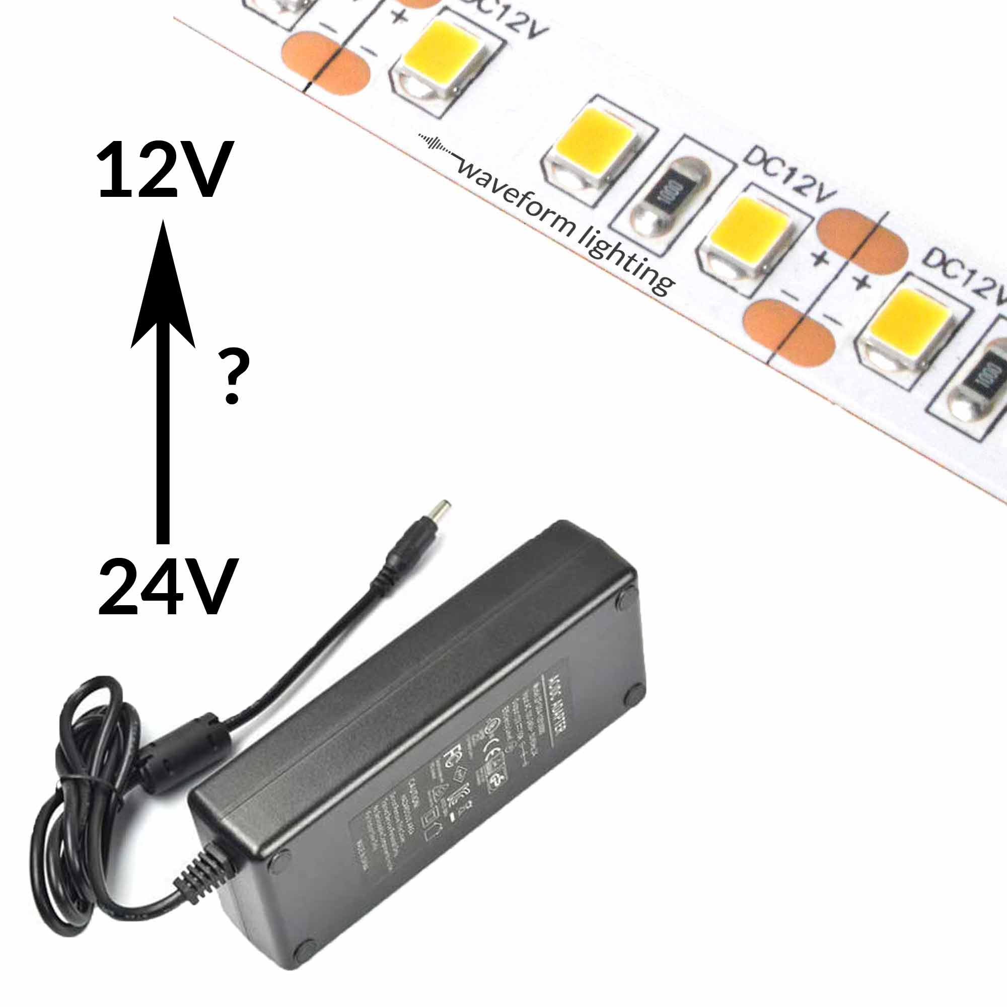 Using a 12V LED Strip in 24V | Waveform Lighting